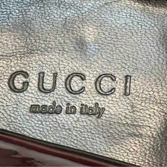 Classic Gucci GG Guccissima Bamboo Horsebit Monogram Mid-Heel Pumps Size 36 C - Picture 8 of 16